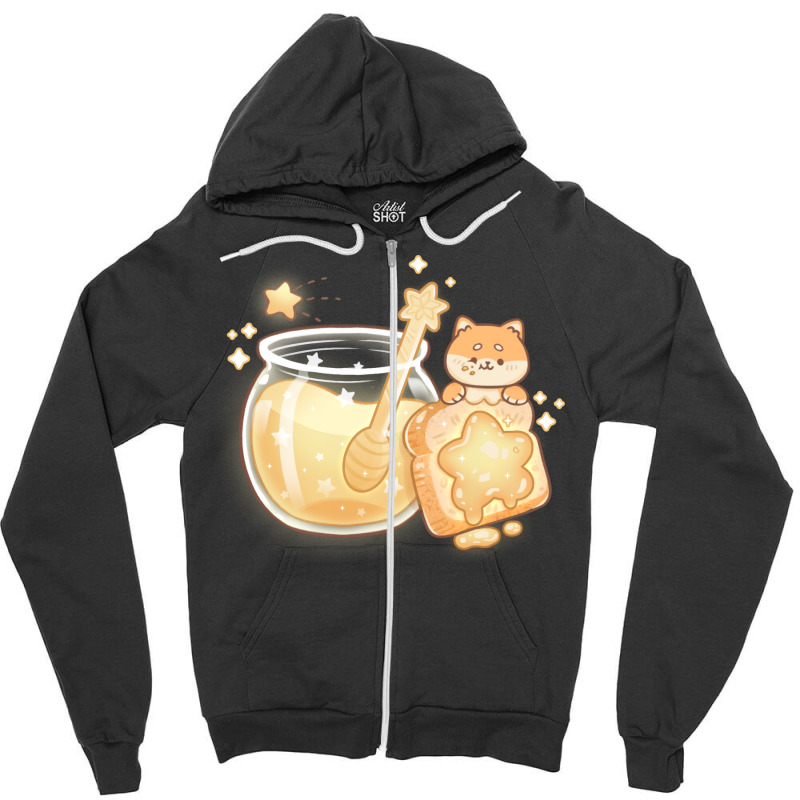 Shiba Star Magic Jelly Gift Zipper Hoodie by himbadsousao | Artistshot