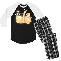 Shiba Star Magic Jelly Gift Men's 3/4 Sleeve Pajama Set | Artistshot