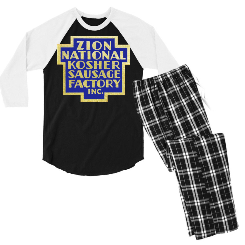 Zion National Kosher Sausage Factory Inc Trending Men's 3/4 Sleeve Pajama Set by himbadsousao | Artistshot