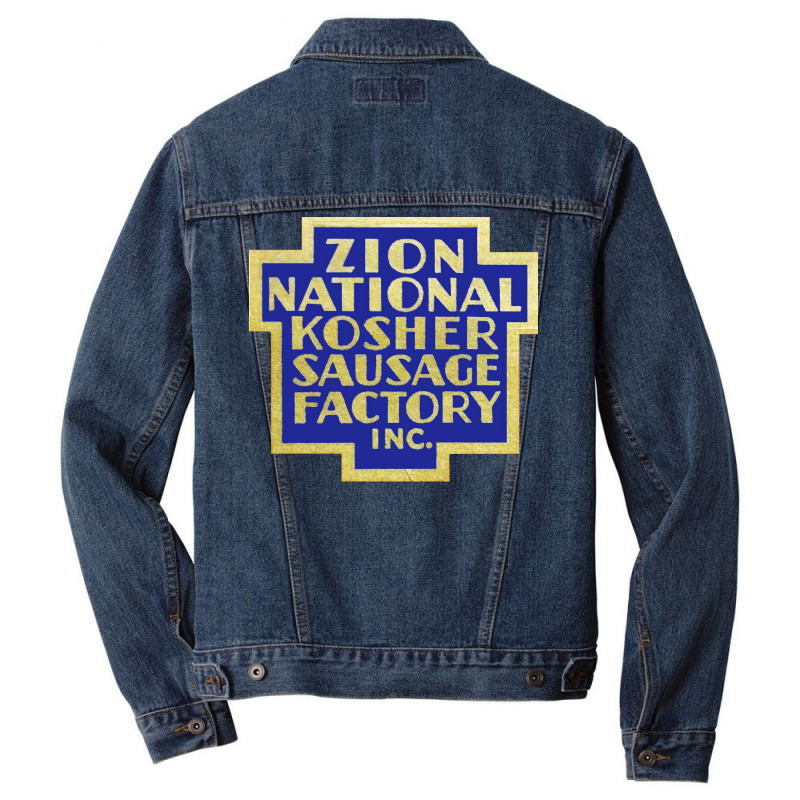 Zion National Kosher Sausage Factory Inc Trending Men Denim Jacket by himbadsousao | Artistshot