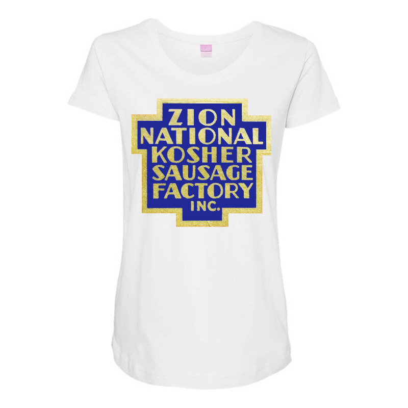 Zion National Kosher Sausage Factory Inc Trending Maternity Scoop Neck T-shirt by himbadsousao | Artistshot