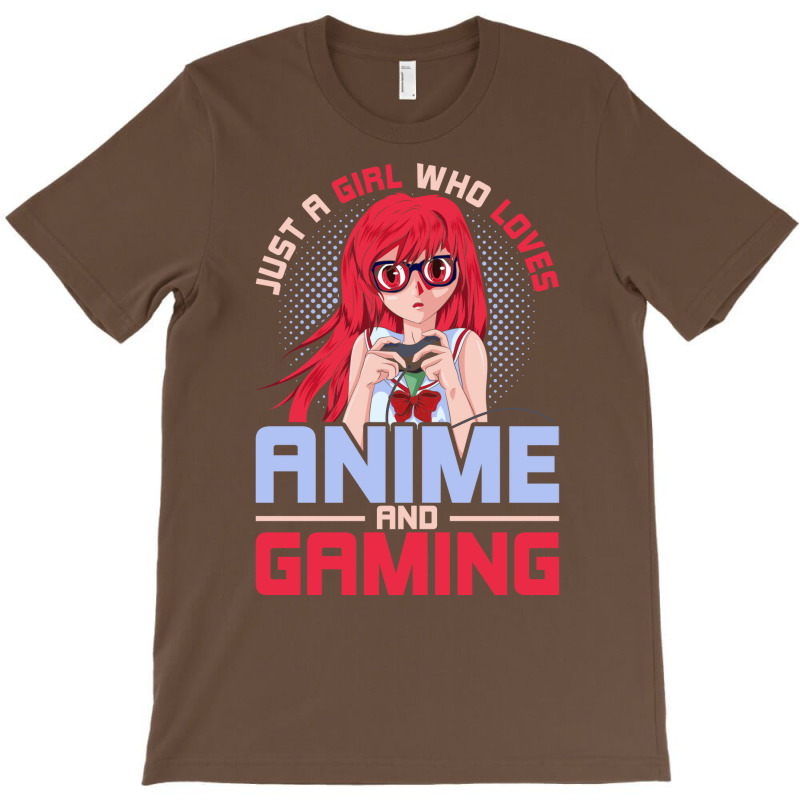 Just A Girl Who Loves Anime And Gaming Music T-Shirt by inkidimerk | Artistshot