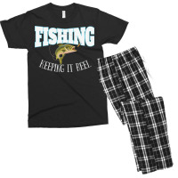 Fishing Fishing Keeping It Reel Men's T-shirt Pajama Set | Artistshot