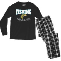 Fishing Fishing Keeping It Reel Men's Long Sleeve Pajama Set | Artistshot