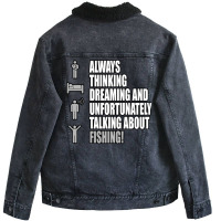 Fishing Tumblr Unisex Sherpa-lined Denim Jacket | Artistshot