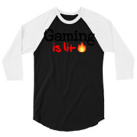 Gaming Is Lit Stars 3/4 Sleeve Shirt | Artistshot