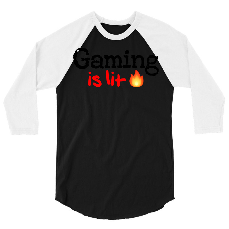 Gaming Is Lit Stars 3/4 Sleeve Shirt by koyunsnoerw | Artistshot