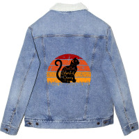 Cat Lightning Unisex Sherpa-lined Denim Jacket | Artistshot