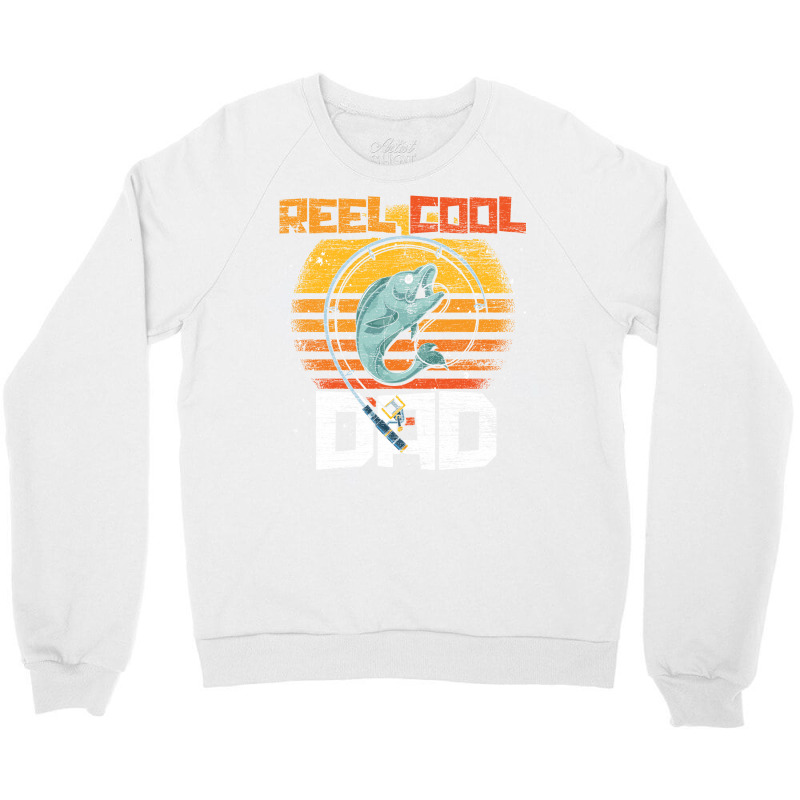 Fisherman Angle Fish Fathers Day Cool Dad Funny Fi Crewneck Sweatshirt | Artistshot