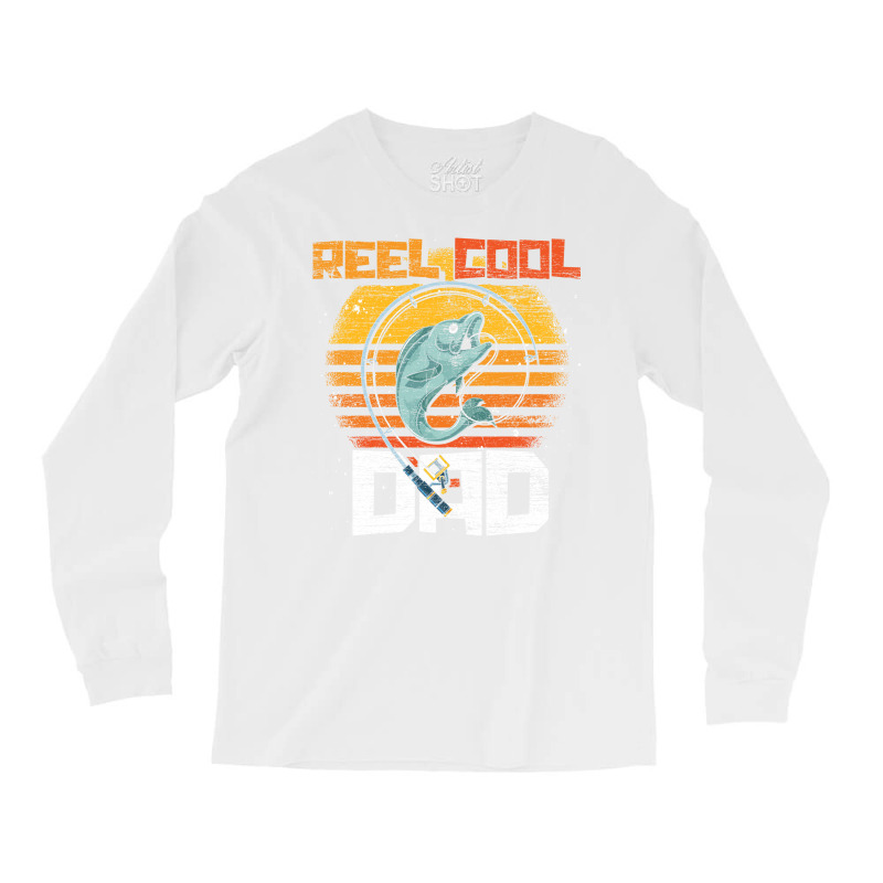 Fisherman Angle Fish Fathers Day Cool Dad Funny Fi Long Sleeve Shirts | Artistshot