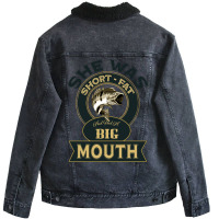 She Was Short Fat And Had A Big Mouth Hipster Unisex Sherpa-lined Denim Jacket | Artistshot