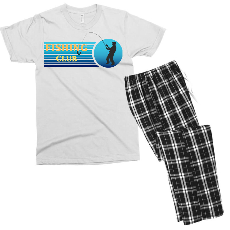 Fishing Club Tumblr Men's T-shirt Pajama Set | Artistshot