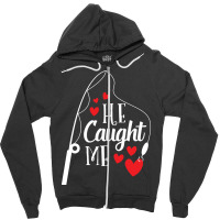 Fishing Couple I Hooked Her Fisherman Married Gift Zipper Hoodie | Artistshot