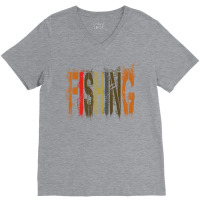 Fishing Cute Boy V-neck Tee | Artistshot