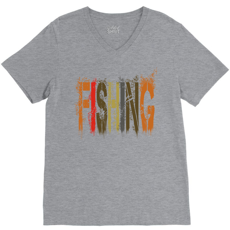 Fishing Cute Boy V-neck Tee | Artistshot