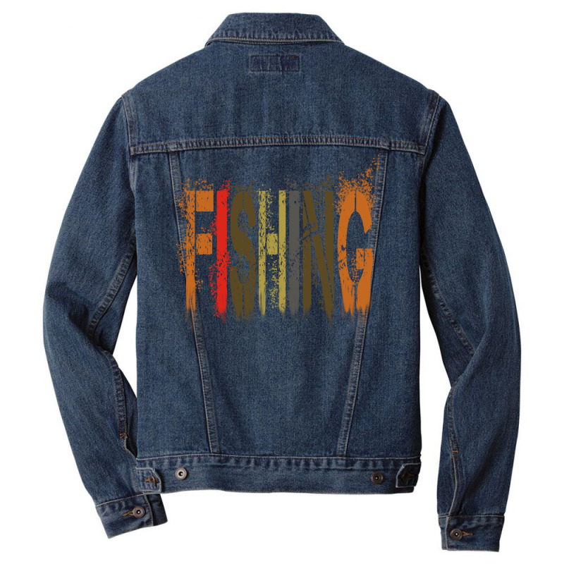 Fishing Cute Boy Men Denim Jacket | Artistshot