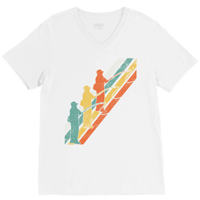 Fishing Fisherman Hippie V-neck Tee | Artistshot