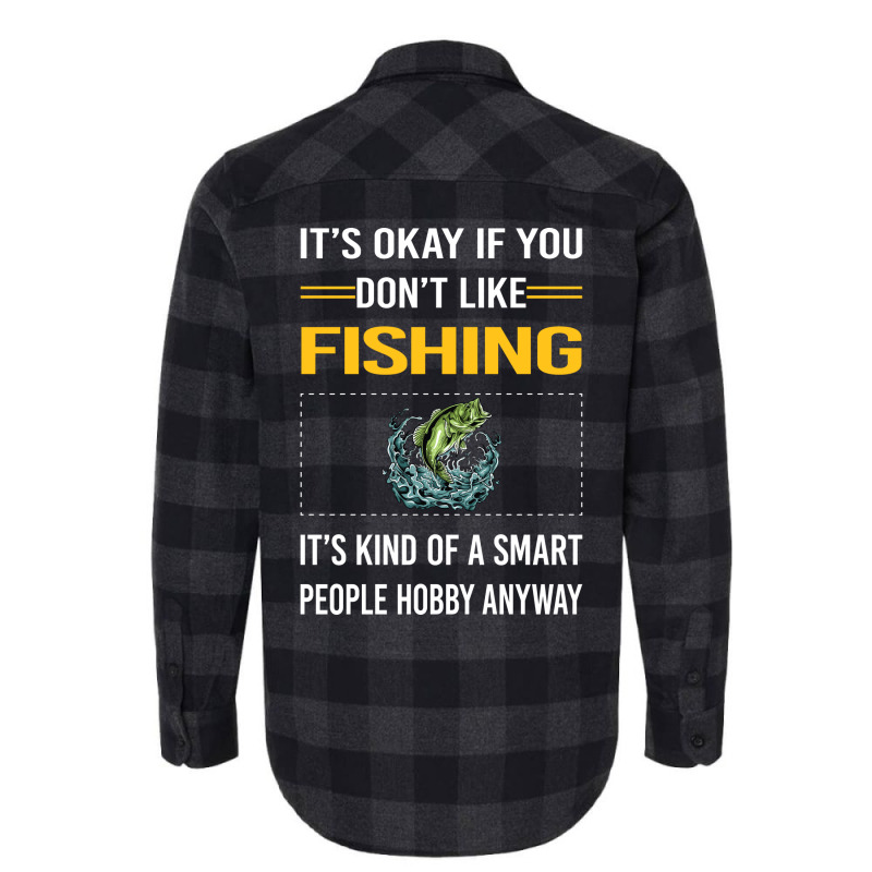 Funny Smart People Fishing Hipster Flannel Shirt | Artistshot