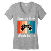 Work Later Girl (1) Women's V-neck T-shirt | Artistshot