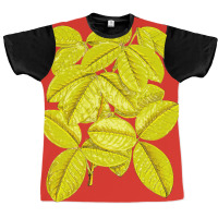 Yellow Leaves Red Graphic T-shirt | Artistshot