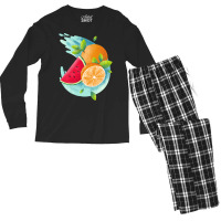 Fresh Fruits Gift Hipster Men's Long Sleeve Pajama Set | Artistshot