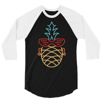 Summer Punk Pineapple Aesthetic 3/4 Sleeve Shirt | Artistshot