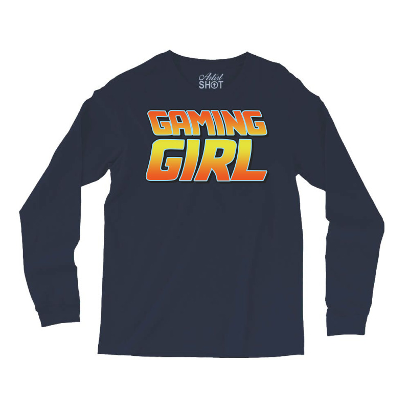 Gaming Girl Vintage Design Perfect Present For Mom Long Sleeve Shirts | Artistshot