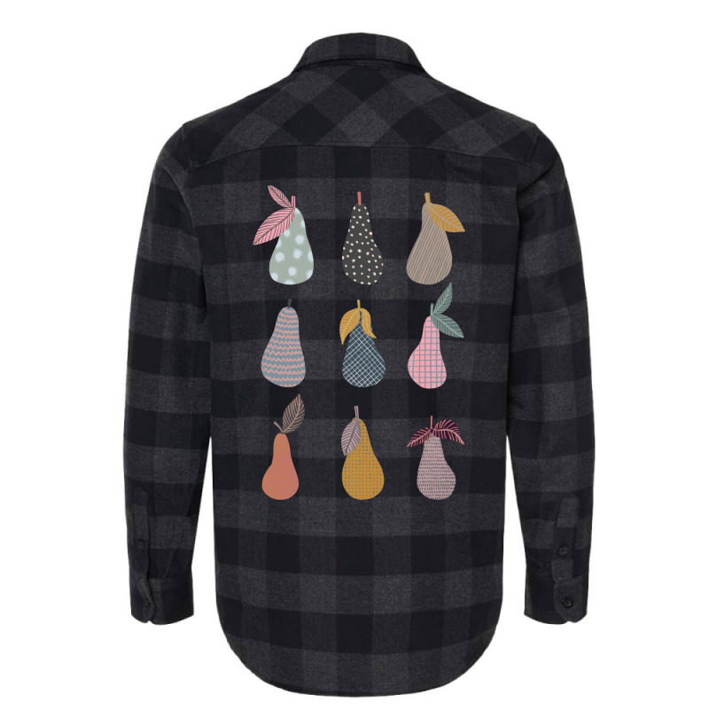 Patterned Pears Humor Flannel Shirt | Artistshot