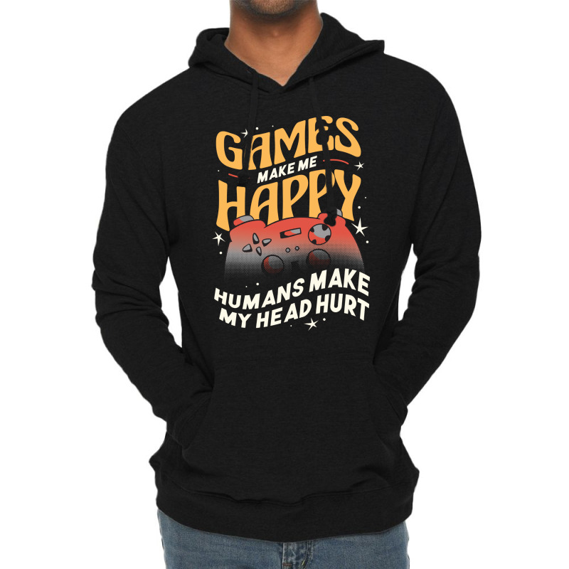 Gaming Makes Me Happy Nostalgia (1) Lightweight Hoodie by assafidjafert | Artistshot