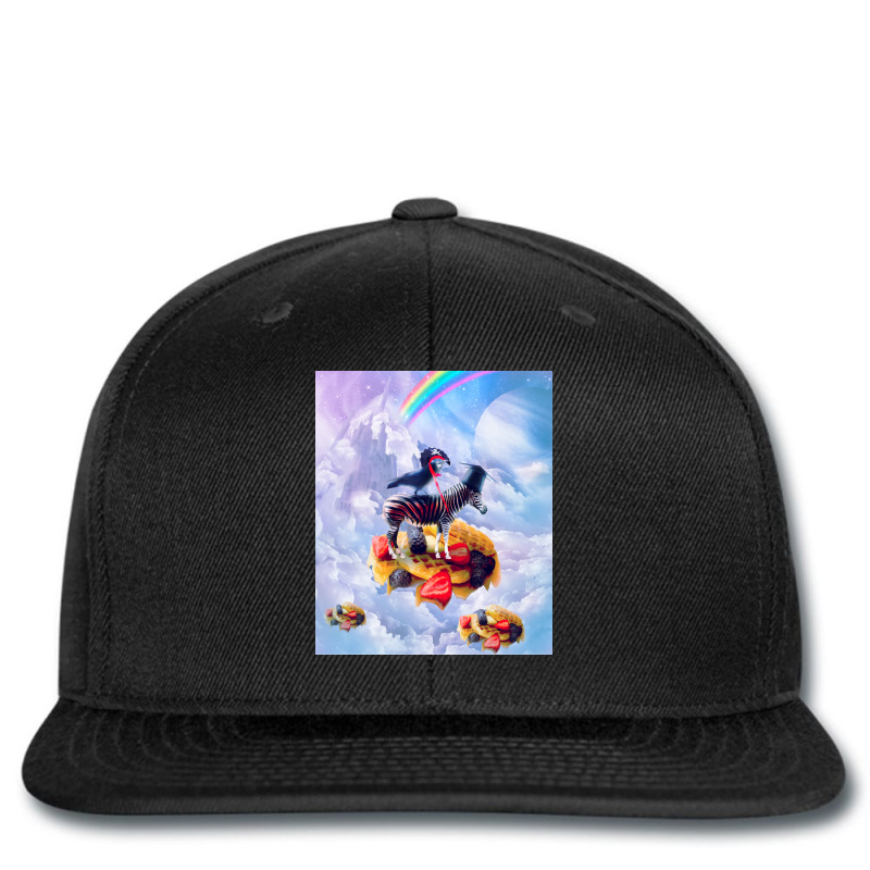 Pirate Raven Riding Zebra On Top Of Waffles Cute Printed Hat | Artistshot