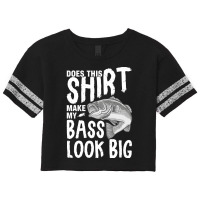 Does This  Make My Bass Look Big Green Scorecard Crop Tee | Artistshot