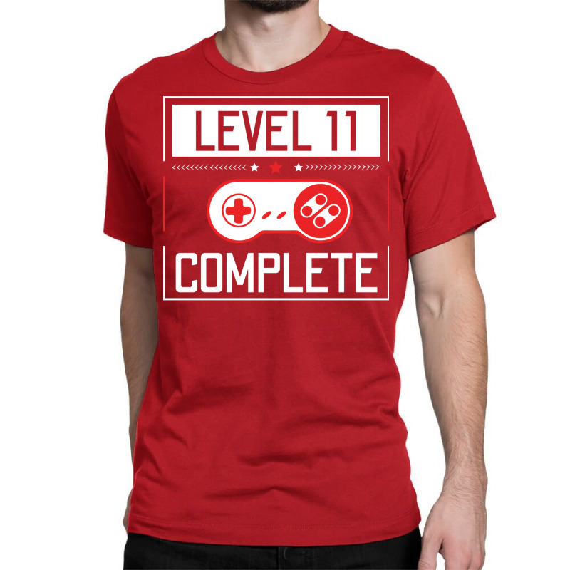 Level 11 Complete 11th Birthday Year Old Gamer Gif Classic T-shirt | Artistshot