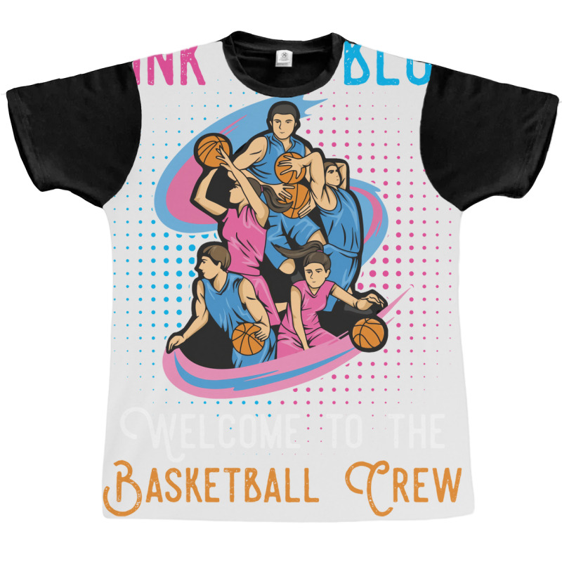 Gender Reveal Basketball Design For A Basketball F Graphic T-shirt | Artistshot