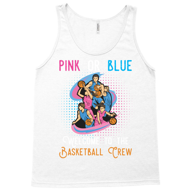 Gender Reveal Basketball Design For A Basketball F Tank Top | Artistshot