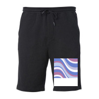 Bigender Pride Gently Wavy Varied Stripes Green Fleece Short | Artistshot