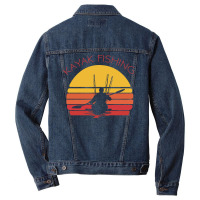 Fishing Kayak Fishing Red Men Denim Jacket | Artistshot