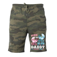 Gender Reveal Daddy Father Travel Fleece Short | Artistshot