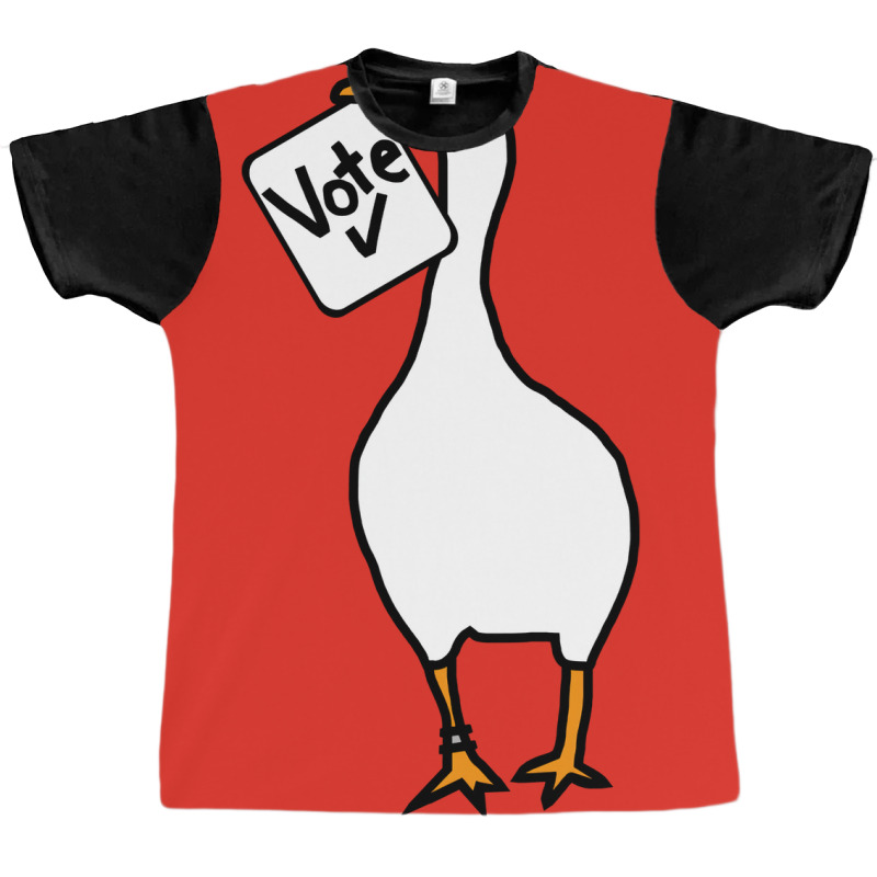 White Goose With Stolen Vote Message Boy (1) (1) Graphic T-shirt | Artistshot