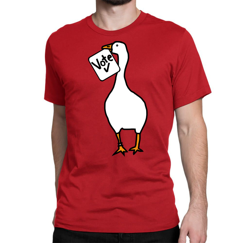 White Goose With Stolen Vote Message Boy (1) (1) Classic T-shirt | Artistshot