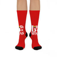 Love Wins Crew Socks | Artistshot