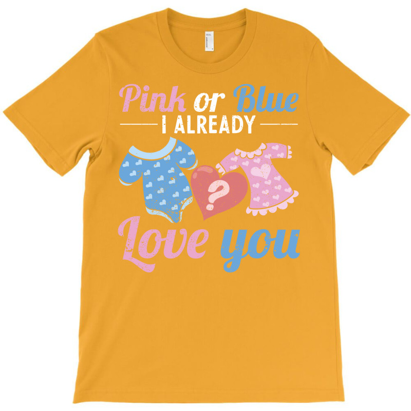 Gender Announcement Pink Or Blue Gender Reveal Gif T-shirt | Artistshot