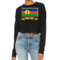 New Caledonia Named Flag Stickers Cropped Sweater | Artistshot