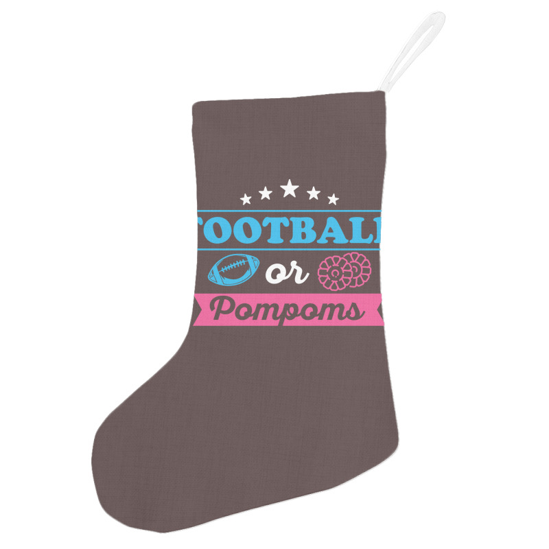 Gender Reveal Football Design For Your Football Fa Holiday Stocking | Artistshot