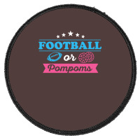 Gender Reveal Football Design For Your Football Fa Round Patch | Artistshot