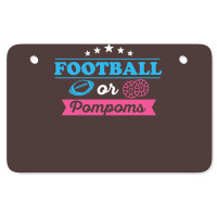 Gender Reveal Football Design For Your Football Fa Atv License Plate | Artistshot