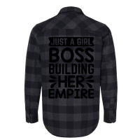 Just A Girlboss Building Her Empire Humor Flannel Shirt | Artistshot