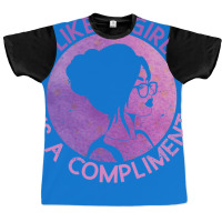 Like A Girl Is A Compliment Feminism Feminist Wome Graphic T-shirt | Artistshot