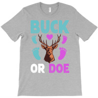 Buck Or Doe Gender Reveal Matching Ba Blue Nature T-shirt | Artistshot