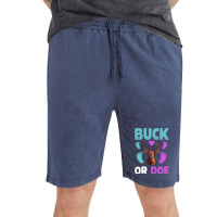 Buck Or Doe Gender Reveal Matching Ba Blue Nature Vintage Short | Artistshot