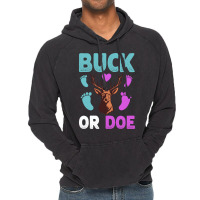 Buck Or Doe Gender Reveal Matching Ba Blue Nature Vintage Hoodie | Artistshot